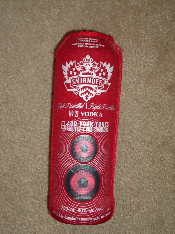 Smirnoff Limited Edition Speaker Pack with Aux input cord in Speakers in Sarnia