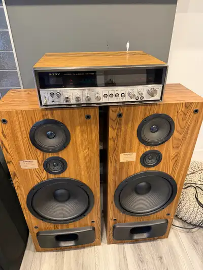 Sony receiver with speakers, View more