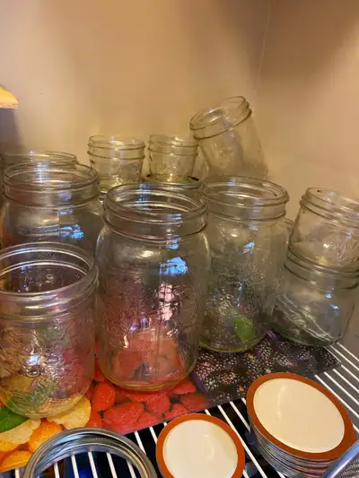 Glass mason jars, View more