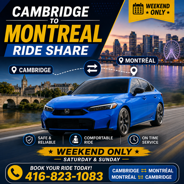 Cambridge to Montreal