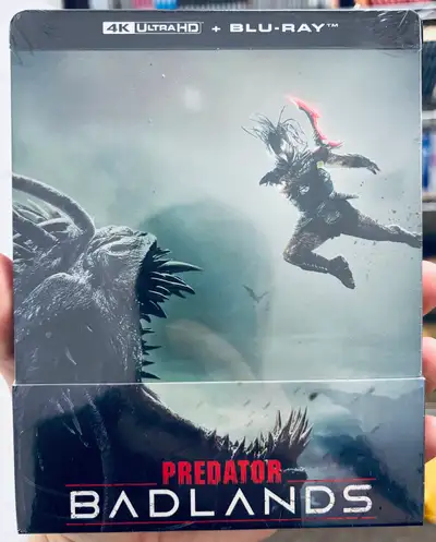  NEW Predators Badlands STEELBOOK (4K Blu Ray + Blu Ray), View more
