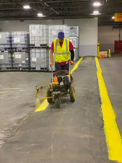 Factory Line Painting, Line Painting, View more