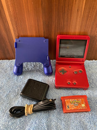 GameBoy Advance SP Red AGS-001 + Fire Re