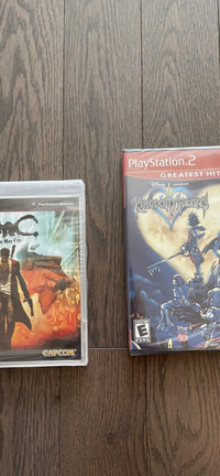 Brand new PS2 Kingdom Hearts and PS3 DMC devil may cry
