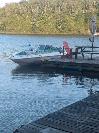 Great condition, serviced and stored indoors every year. 150 HP blackmax motor. Used for towing tube...