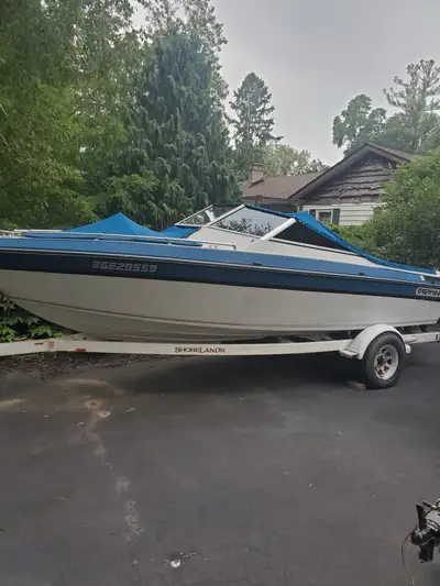 Selling 18 foot 1989 GREW Boat with trailer 240 Hp engine needs nothing, runs great No leaks, winter...