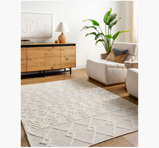5x8 Hygge Wool Flatweave Area Rug in Rugs, Carpets & Runners in Markham / York Region - Image 2