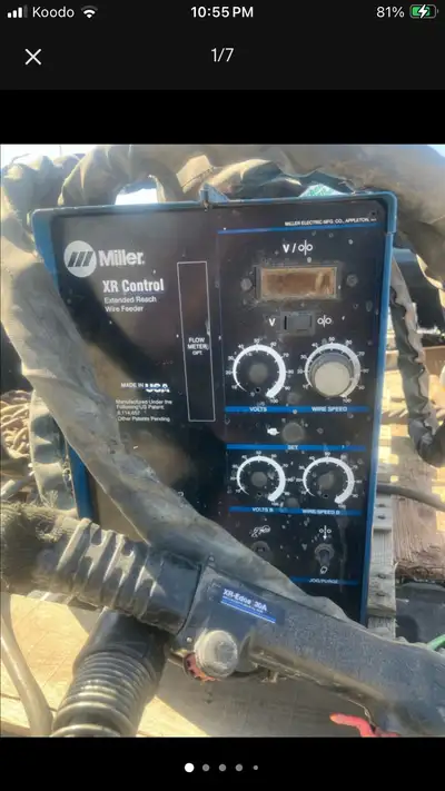 Miller XR Control Extended Reach Wire Feeder. Includes XR Edge push pull aluminum whip and full roll...
