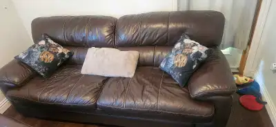 genuine leather sofa and chair, View more