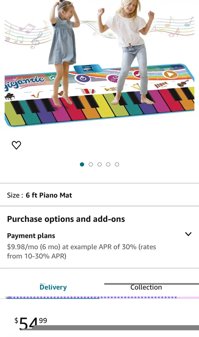 ConCerto Floor Piano Mat for Kids & Toddlers, Giant Piano Mat, 2 in Toys in Windsor Region - Image 5