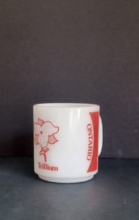 Vintage milk glass mug