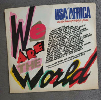 USA for AFRICA 45 RPM VINYL RECORD  * WE ARE THE WORLD * CANADA