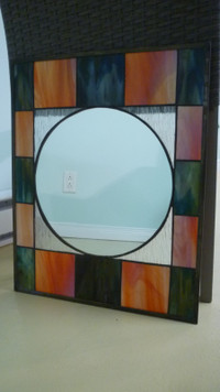 Vitrail miroir orangé