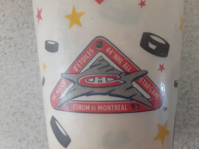 VERRES DE HOCKEY VINTAGES MCDONALD MATCH ETOILE MONTREAL 1993 dans Art et objets de collection  à Laval/Rive Nord - Image 3