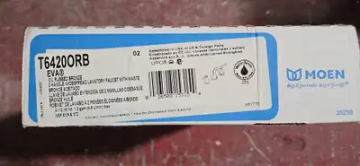 - Model – T6420ORB - Finish – Oil Rubbed Bronze - Moen 8” widespread lav (bathroom sink) faucet TRIM...