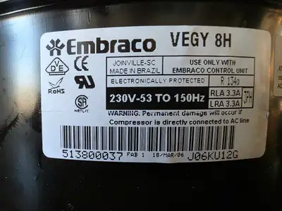 Viking Refrigerator / Freezer Compressor – G5097976, View more