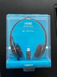 NEW-Logitech USB Headset H340 (Unopened Box)