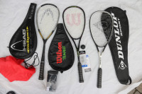 Squash racquets rackets racquet Head Wilson cases, accessories
