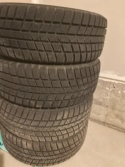 Goodyear Winter Tires with Rims 215/55/R16 You can text me at 6475769179.