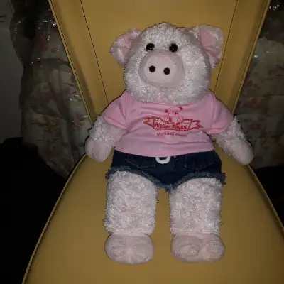 BEAU GRAND COCHON-FILLE ROSE NEUF 17"HAU D'ATELIER TOUTOU $15.00, View more
