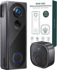 Wireless Video Doorbell 1080P with Chime, Battery-Operated. New