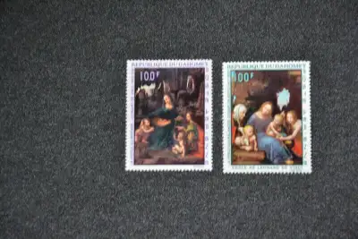 Stamps: Dahomey 1969 Paintings. Scott C95-96., View more