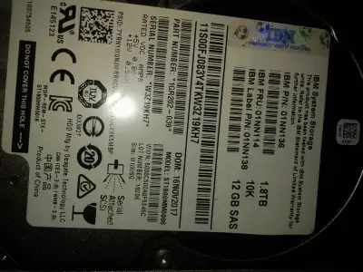 1.8TB 10K 12Gb/s 128MB 2.5" SAS SERVER Hard Drives MANY 2000+ hd, View more