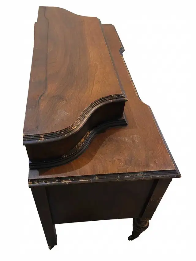 Antique Walnut Vanity / Writing Desk- 1920s in Desks in City of Toronto - Image 8