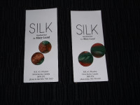 NEW Handmade SILK post earrings-N.S. artist Mary Lund-Both $18.