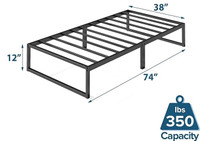 Bed Frame and mattress