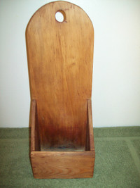 Antique  pine wood wall box