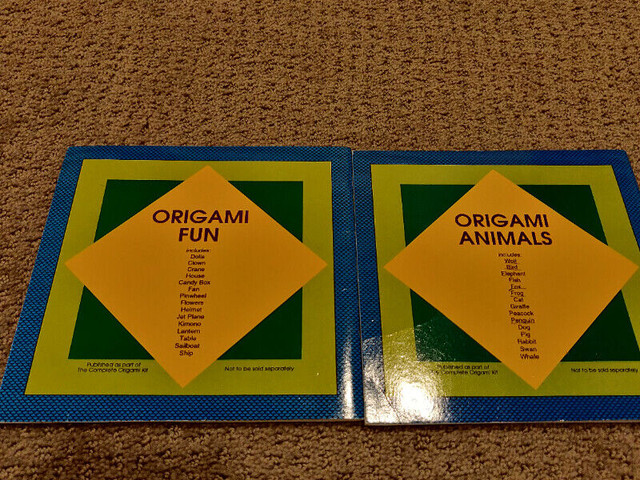 Origami Animals / Origami Fun - For Kids - Paper Folding in Hobbies & Crafts in Calgary - Image 2