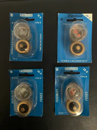 New Ferraz Shawmut Plug Fuses – 15A, 20A, 30A, View more