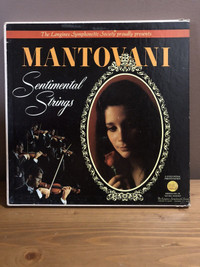 Coffret disque vinyle 33 tours Mantovani Sentimental Strings