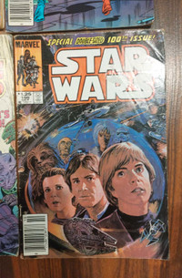 9 Star Wars comic's from the 80's