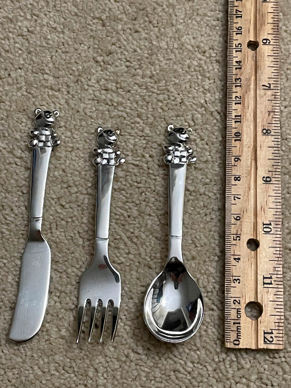 Baby's 925 silver cutlery set in Feeding & High Chairs in Calgary