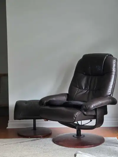 armchair with ottoman, View more