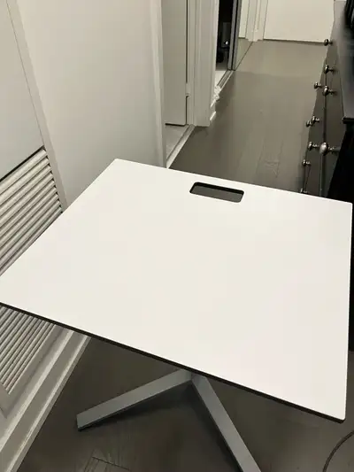 Modern Folding Table / Compact Work Desk – White Top, View more