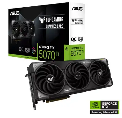 ASUS TUF Gaming GeForce RTX 5070 Ti 16GB GDDR7 OC Edition Gaming, View more