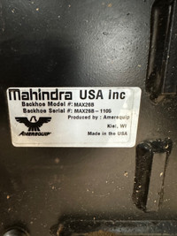 2014 Mahindra Max 26XL HST 