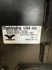 2014 Mahindra Max 26XL HST 