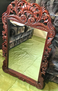 Wood Carving Decoration Mirror