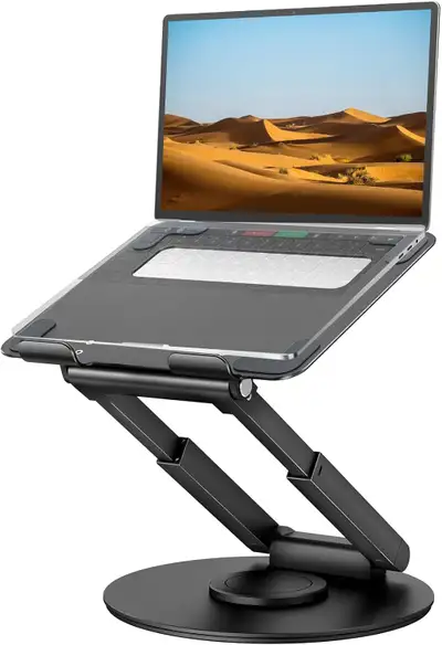 Tounee Telescopic Laptop Stand for Desk with 360° Swivel Base, View more