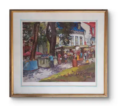 Tableau Francesco Iacurto du vieux Québec, View more