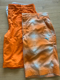Men’s Puma Golf Shorts orange w34