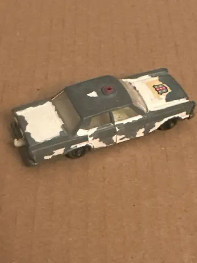 Vintage Matchbox Lesney No. 55/59 Diecast Ford Galaxie Police Car - England(Cars)