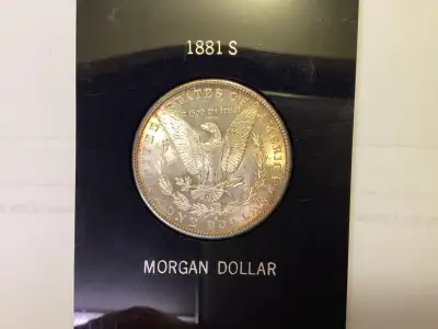1881 Morgan silver dollar, View more