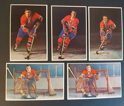 1969-72 Montreal Canadiens Team Issue Postcards w/Beliveau, View more