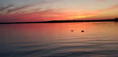 Sandy Beach Cottage in Ramara, 1 hr 20 mins from Toronto. Just a 2 min walk to the clear sandy beach...