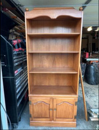 Solid maple china cabinet